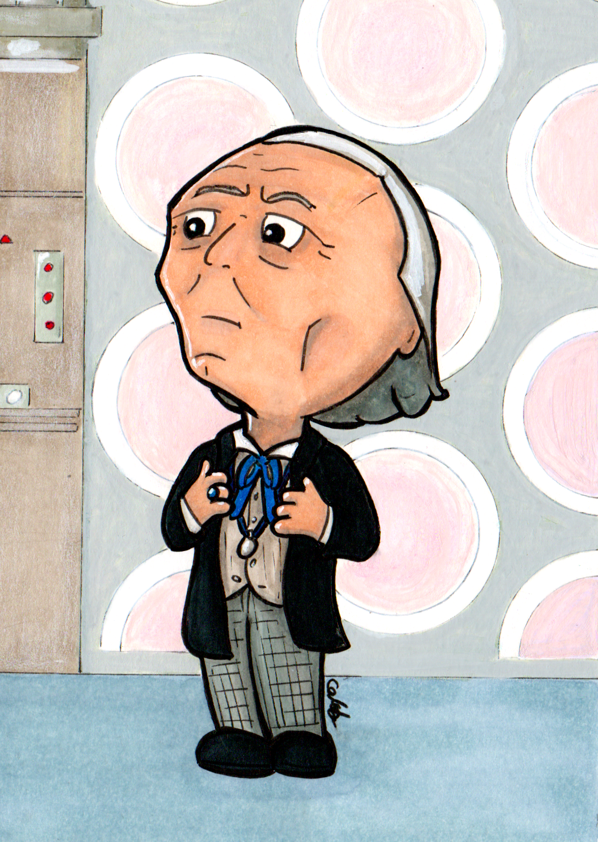 Doctor Who - 1st Doctor Chibi Sticker
